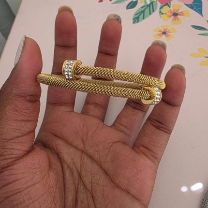 Gold Plated Adjustable Bangle