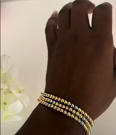 3 tones bracelet (Set of 3)