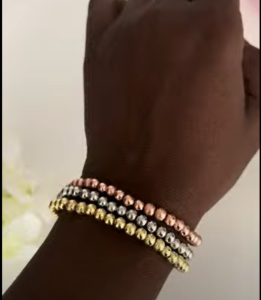 3 tones bracelet (Set of 3)