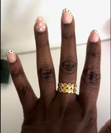 Gold plated ring