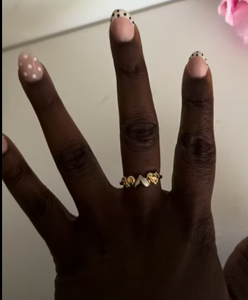 Gold & silver heart shaped ring