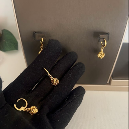"Wrecking ball" sleeper earrings