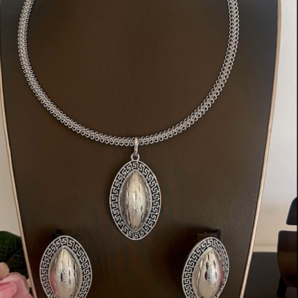 Silver Earrings & Pendant Set