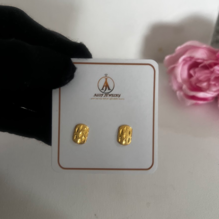 Brush stud earrings