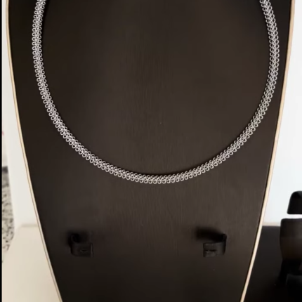 Silver cord chain