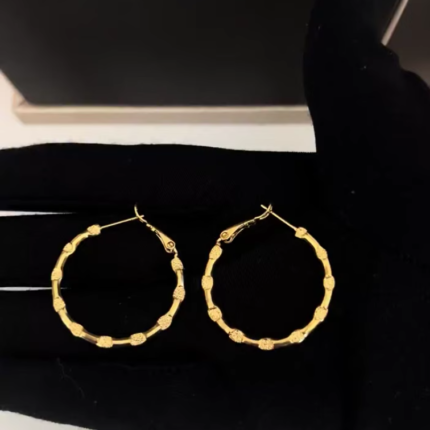 Gold plated hoop earrings