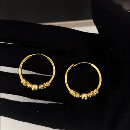 Slip-in hoop earrings