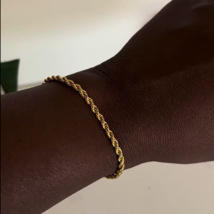 Romania gold twist bracelet
