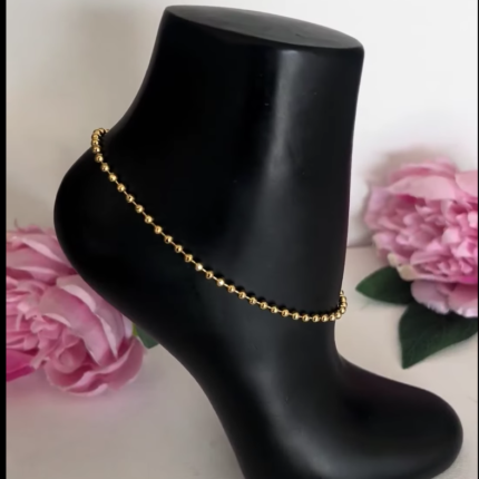Gold plated anklet