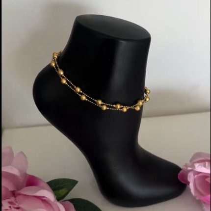 Romania gold 2-layered anklet