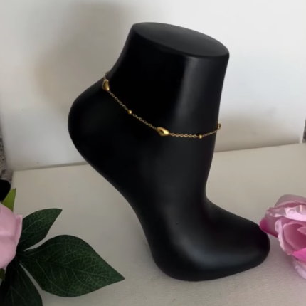 Romania gold simple anklet