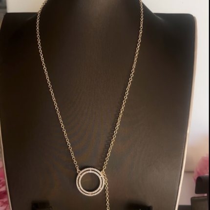 Gold plated 3 piece set with zirconia
